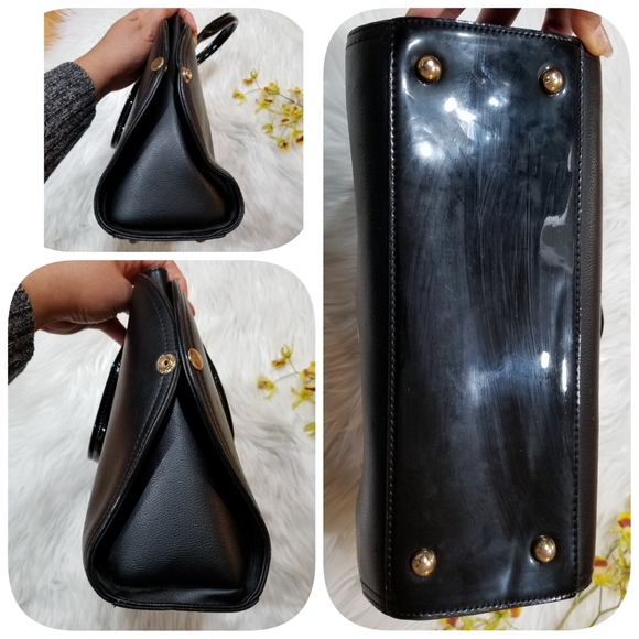 FASHION LEATHER Black Handbag With Zipper Closure.... - Picture 9 of 17